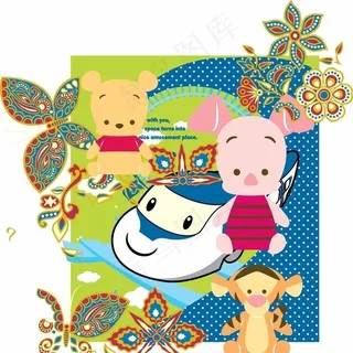 小熊维尼 跳跳虎 小猪图片