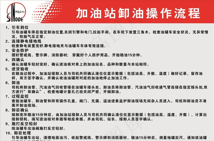 中石化卸油十步法图片