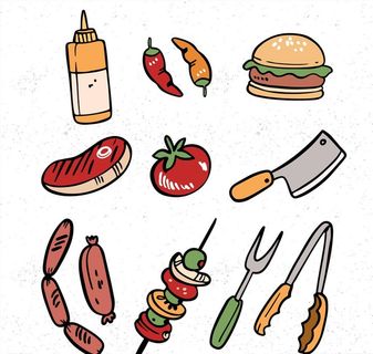 烤肉工具图片