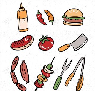 烤肉工具图片