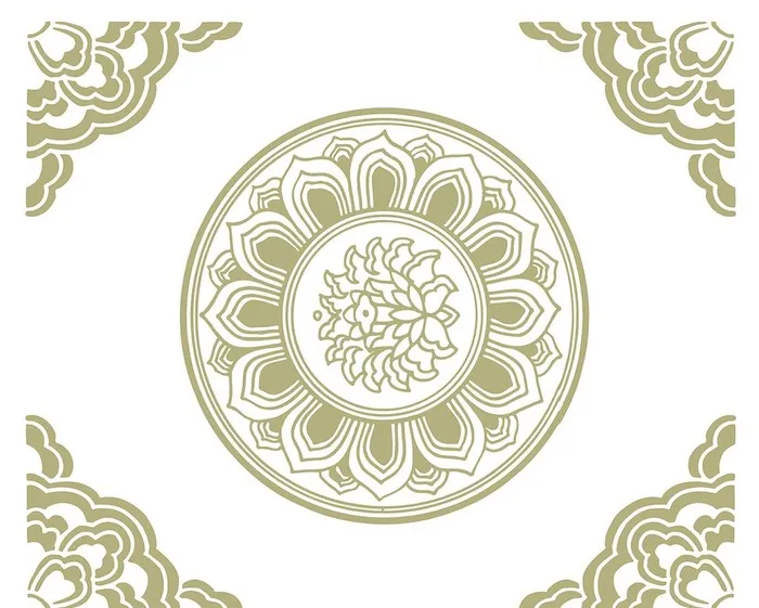 中式花纹图片ai矢量模版下载