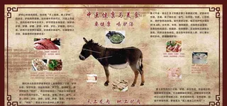 驴肉展板图片