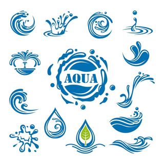 水纹水波浪矢量素材图片