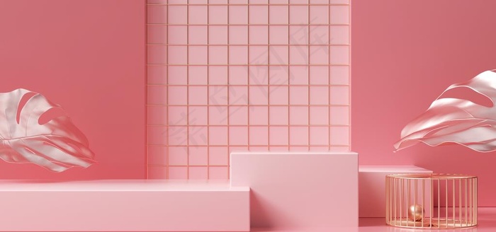 几何c4d背景图片简约产品展台