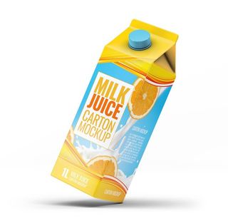 果汁包装盒样机图片