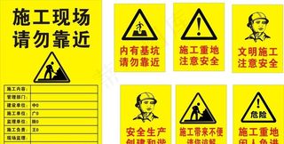 施工现场标识牌图片