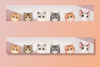 卡通可爱的小猫图片