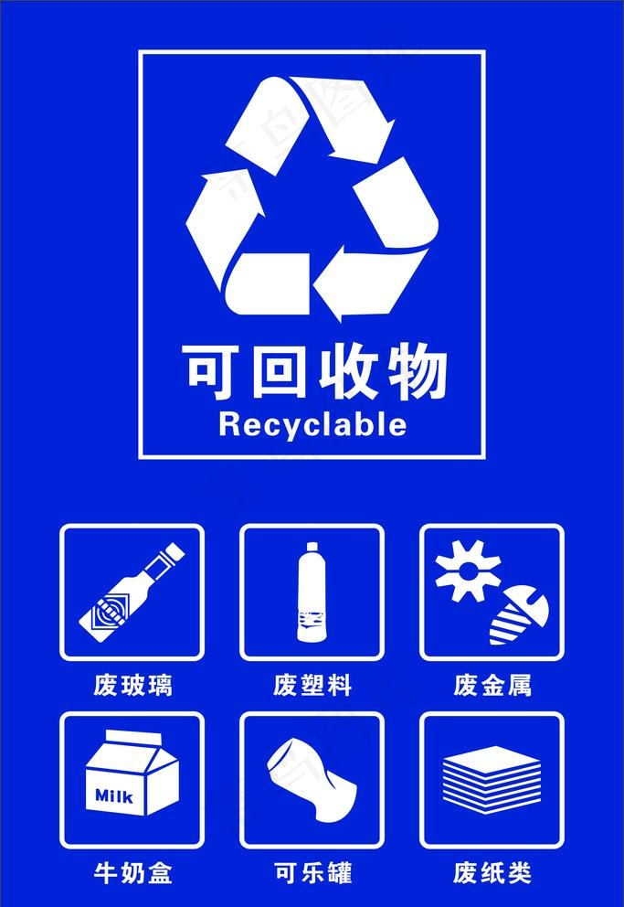可回收物图片cdr矢量模版下载