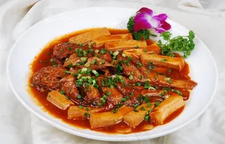 黄鱼烧豆腐图片