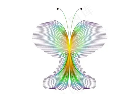 蝴蝶 ai矢量 设计 圆形 图图片