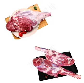 新鲜美味养殖的羊腿图片