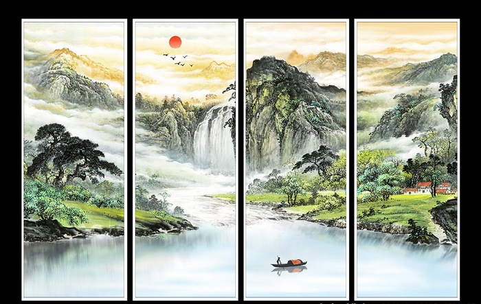 国画图片(11811x5906)psd模版下载