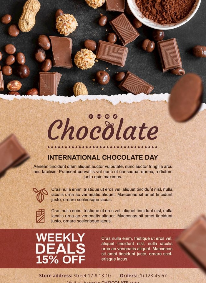 巧克力海报图片