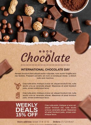 巧克力海报图片