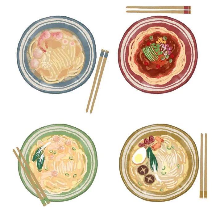 美味面条图片
