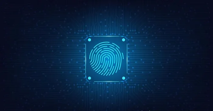 指纹解锁图片ai矢量模版下载