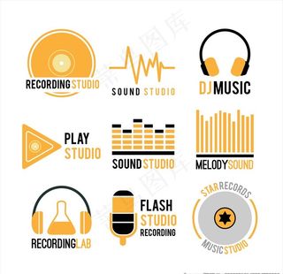 音乐音频icon图标设计图片