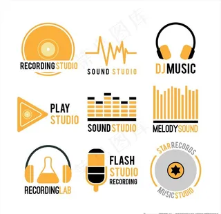 音乐音频icon图标设计图片