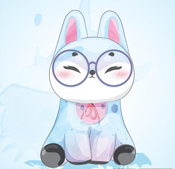 水彩卡通动物图片