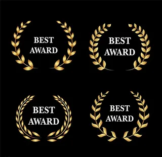 金色桂冠花环图片