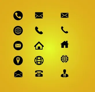 常用联系方式图标图片名片图标