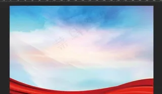 红色背景 模版 飘带 新农村图片