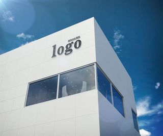 大楼LOGO样机图片