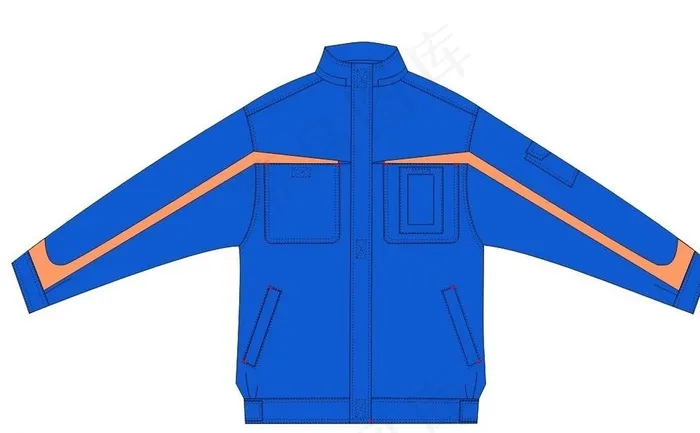 工程棉服图片cdr矢量模版下载