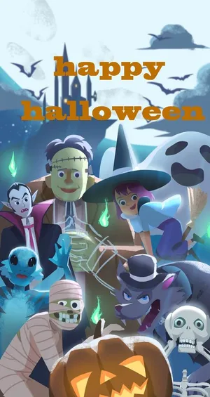 万圣节海报展板图片