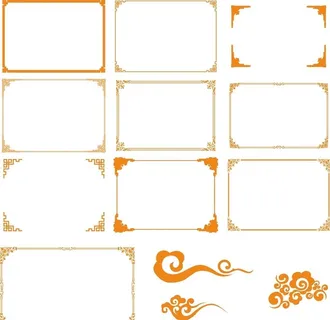 花边 边框 花纹 复古 古代 图片