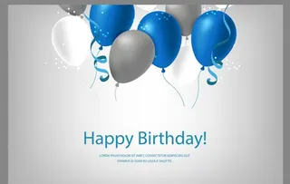 生日背景 生日派对 生日气球图片