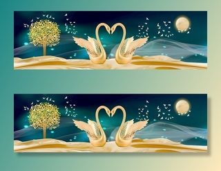 轻奢抽象装饰画图片