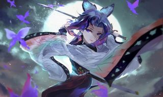 鬼灭之刃蝴蝶刃插画壁纸图片