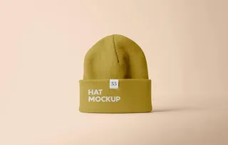 冬季帽子样机图片