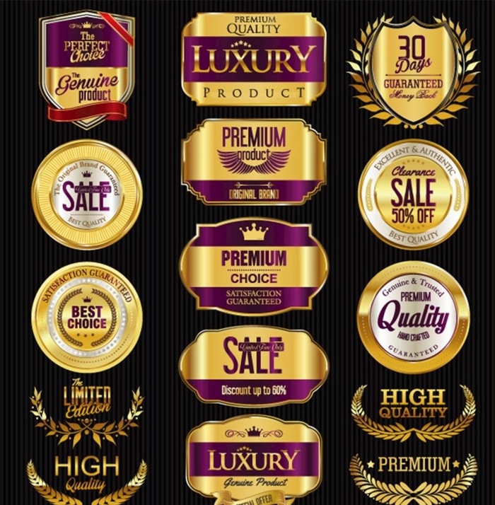 标签标贴矢量图片