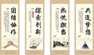 企业文化挂图图片