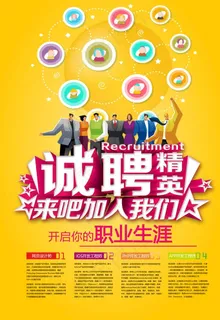 诚聘图片