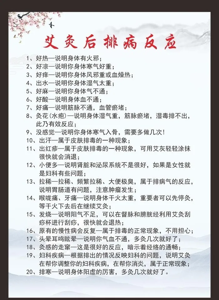 艾灸后排病反应图片cdr矢量模版下载