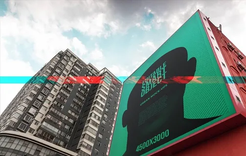 户外海报样机图片