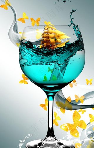 高脚杯玄关图片