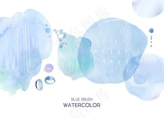 水彩笔触图片