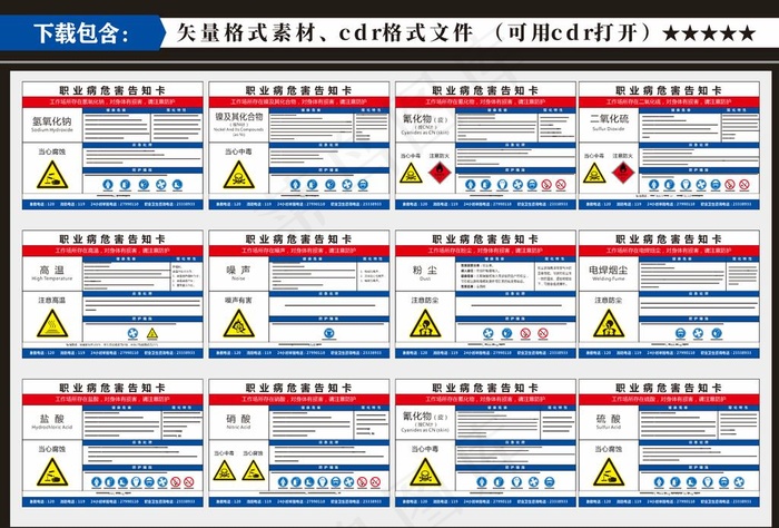 职业危害告知卡图片