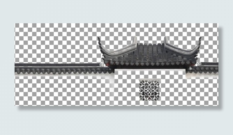 屋檐图片(614x268)psd模版下载