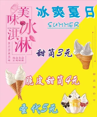 美味冰淇淋图片