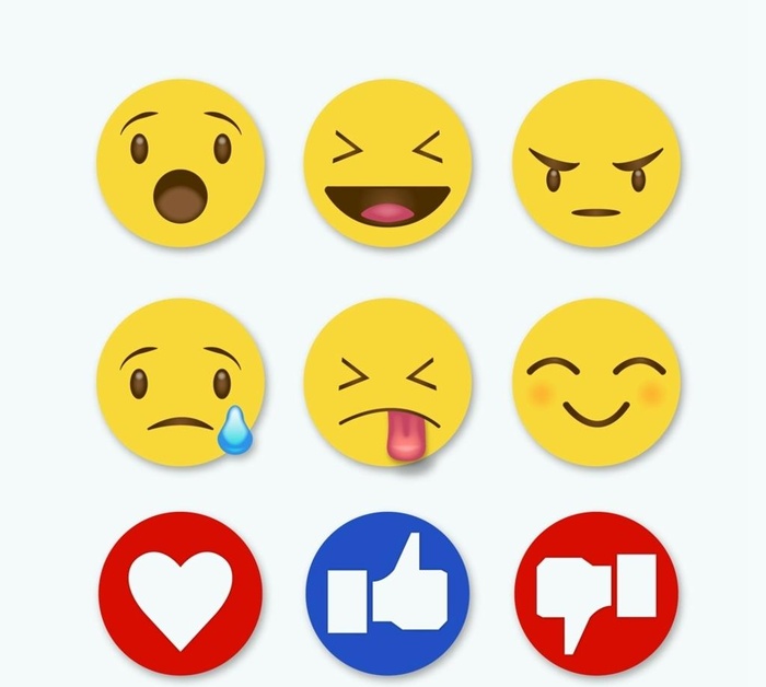 黄色表情贴纸图片