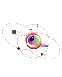 卡通科技可爱眼睛图片