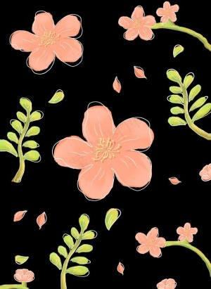 手绘花图片