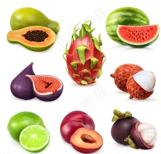 美味水果设计矢量图片