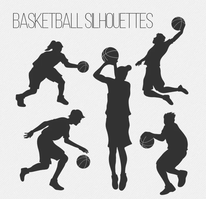 篮球剪影 图片