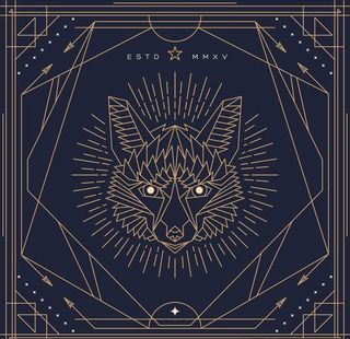 手绘线描动物花纹矢量图下载图片